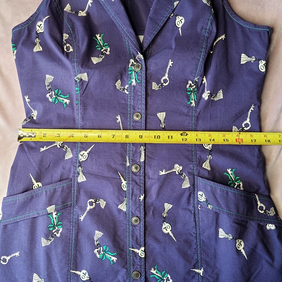 Anthropologie Maeve Bow And Key Mini Halter Dress - Picture 11 of 12